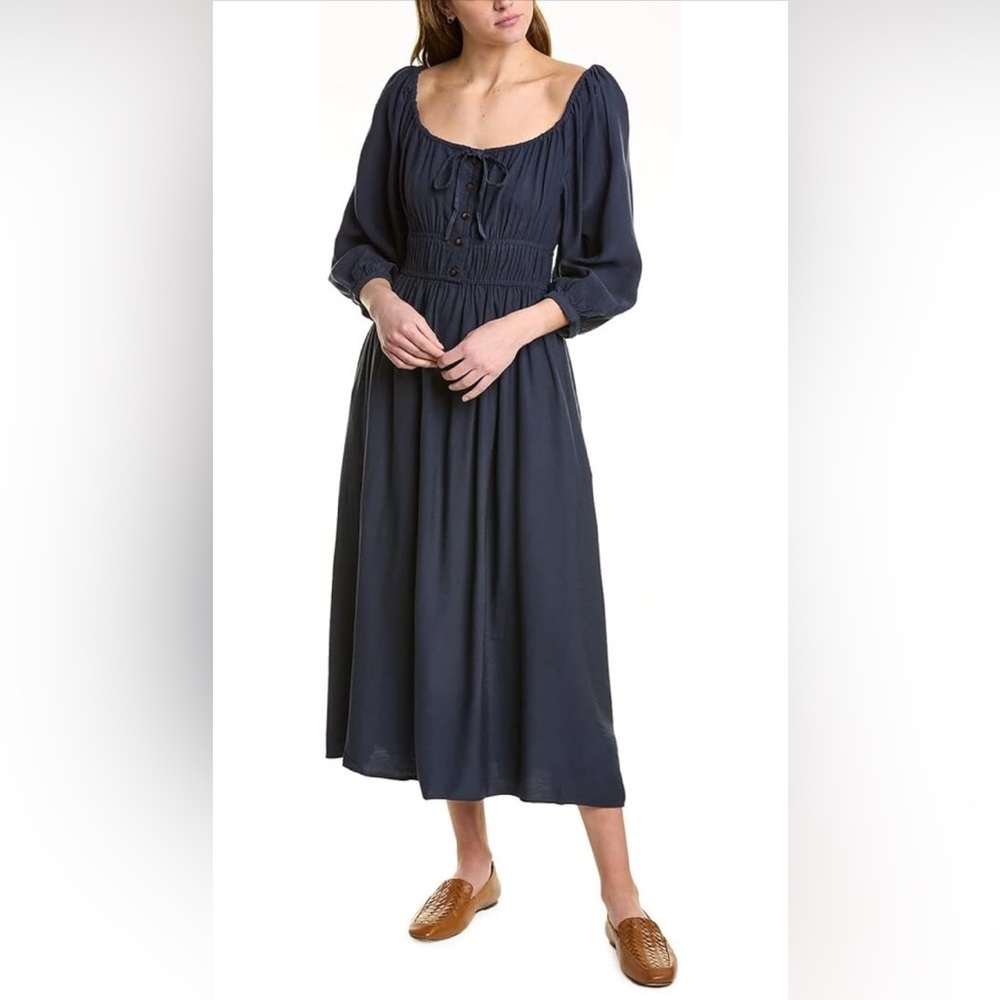 Madewell Twill Sophia Midi Dress